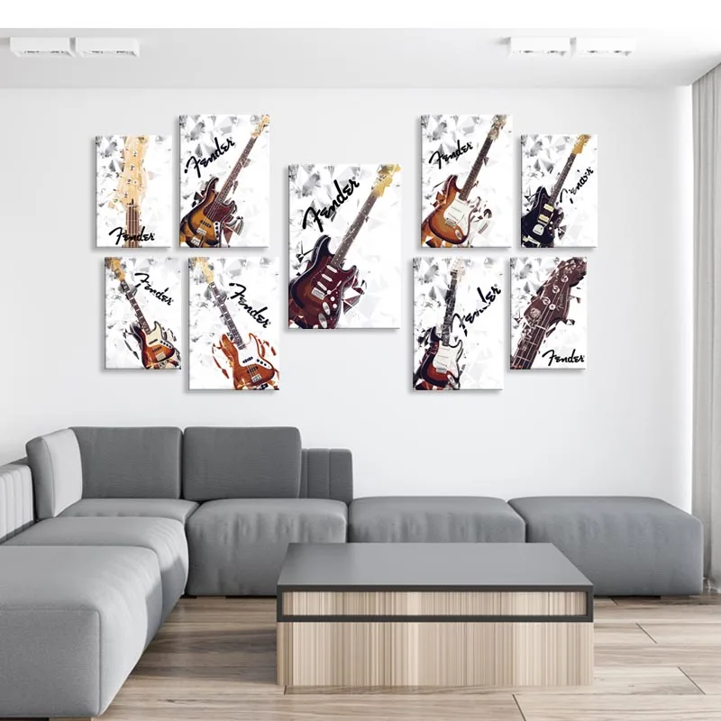 Stratocaster-póster De Guitarra Fender Bass, Imagen Decorativa, Pinturas  Artísticas De Pared Modernas, Decoración Del Hogar Sin Marco - Pintura Y  Caligrafía - AliExpress