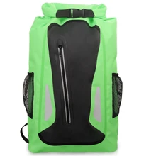 25L большой емкости Регулируемый ремень рафтинг, Турпоход водонепроницаемый рюкзак для пеших прогулок Велоспорт Сверхлегкий Открытый путешествия светоотражающий