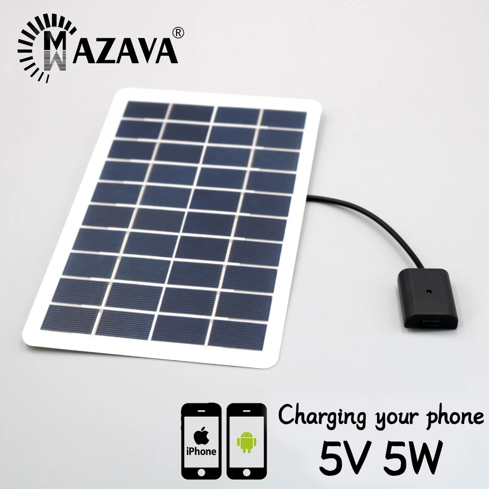 5V 5 Вт 1000mA солнечная энергия банк батарея USB Power Bank портативный iPhone7 8 6 6s Plus X iPhone XR XS