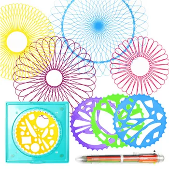 

Baby 22Pcs/Set Spirograph Drawing Toys Interlocking Gears Wheels Drawing Accessories Creative Educational Toy Gift for Children