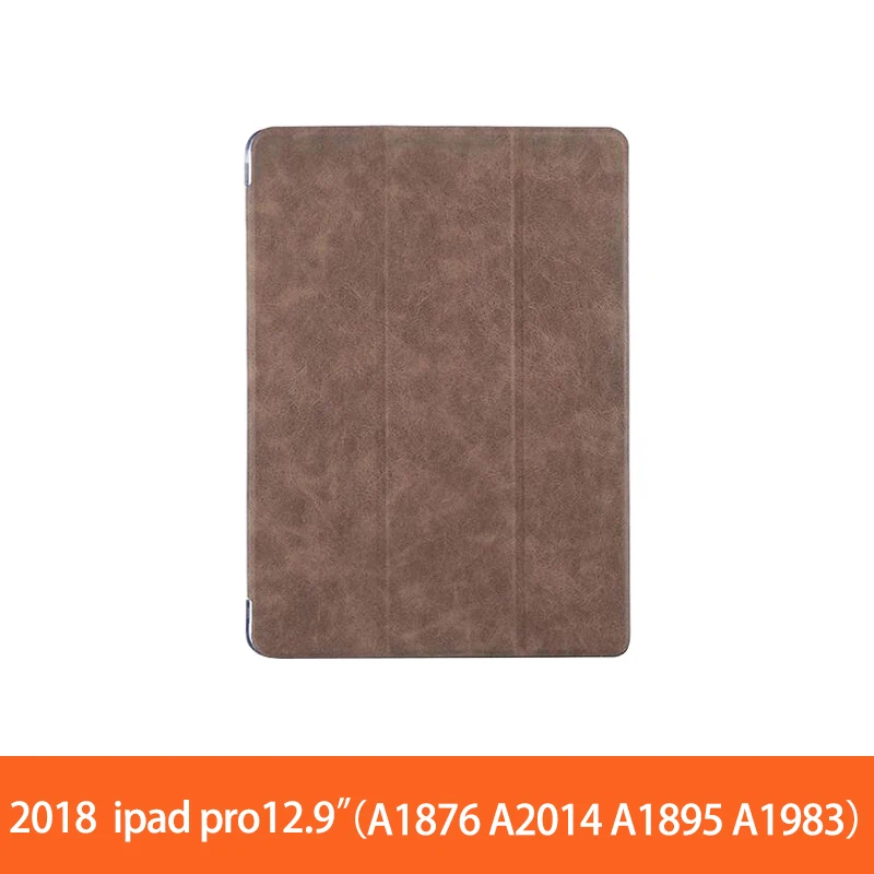 ipad pro12.9 Brown Для ipad Air 2 кожаный чехол / ipad 9," ПК Защитный чехол для ipad Pro 10,5" 12," кожаный смарт-чехол - Цвет: ipad pro12.9 Brown