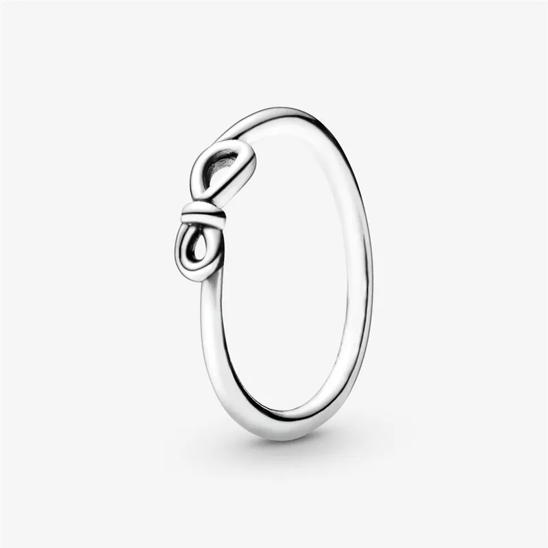 

Pandora Hot Sale Real 925 Sterling Silver Infinity Knot Ring For Women Original 925 Silver Rings Brand Jewelry Gift