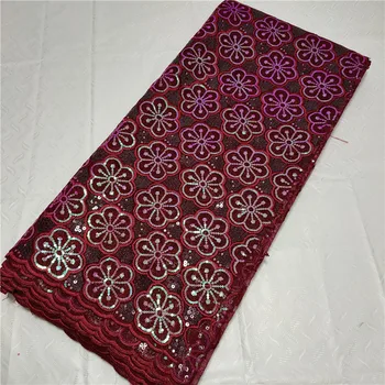 

XIUYSAI Colorful African Sequins Fabric French Tulle Mesh Lace Fabric for Bridal Materials High Quality Nigerian Sequence Lace