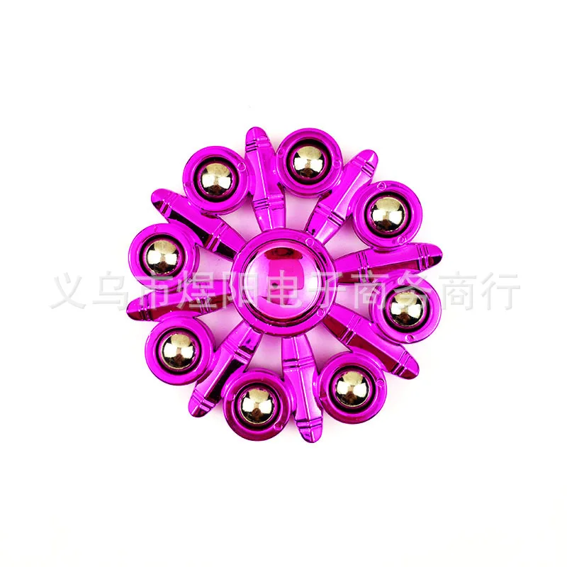 New Steel Ball-Fidget Spinner Stall Temple Fair Hot Selling Toy Electroplated Fidget Spinner Hand Spinner Stall Toy