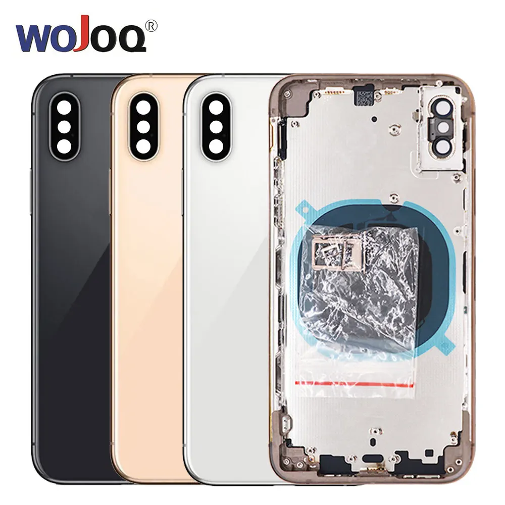 

New Rear Housing case For iPhone XR XS Max Battery Back Cover Door Rear Cover Middle Frame Full Housing Case Assembly