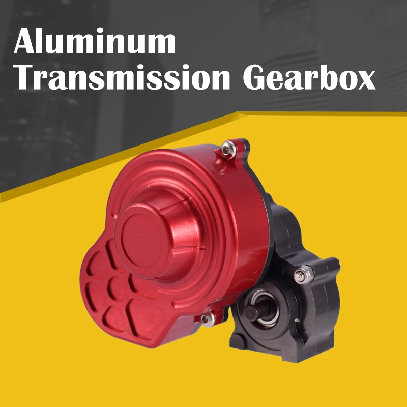 

Aluminum Transmission Gearbox With Motor Gear and Dust Cover for D90 SCX10 1/10 RC Crawler Car Axial Metal Upgrade Parts
