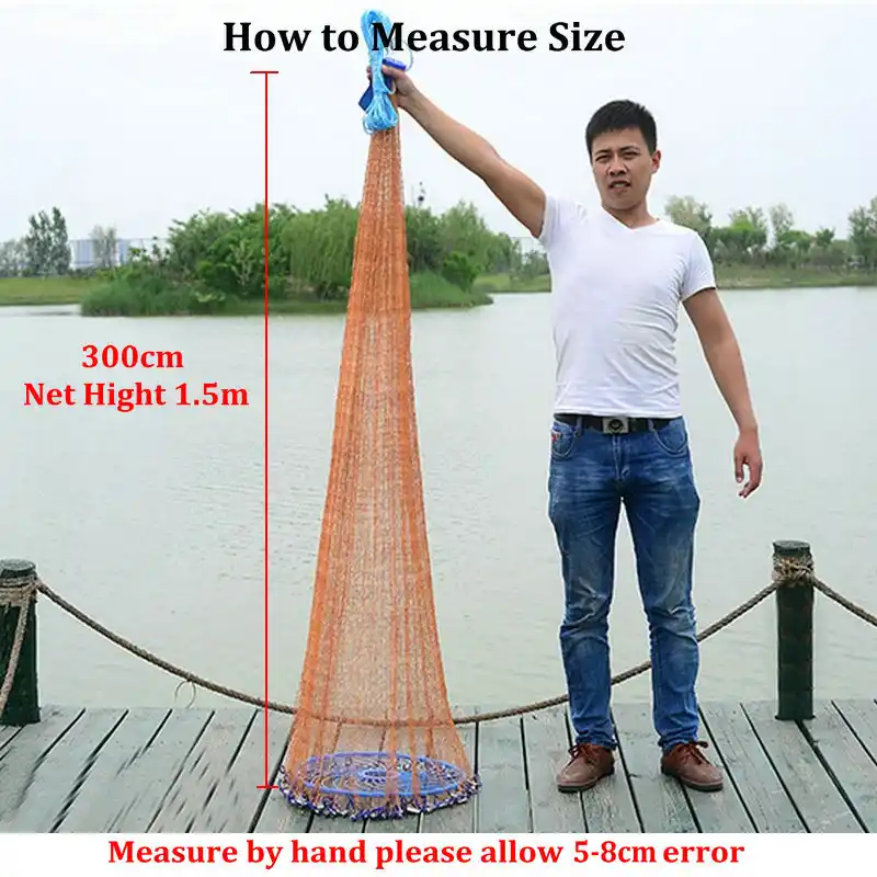 High Strength Fly Cast Net Professional Durable for Fishermen Fishing Casting Net