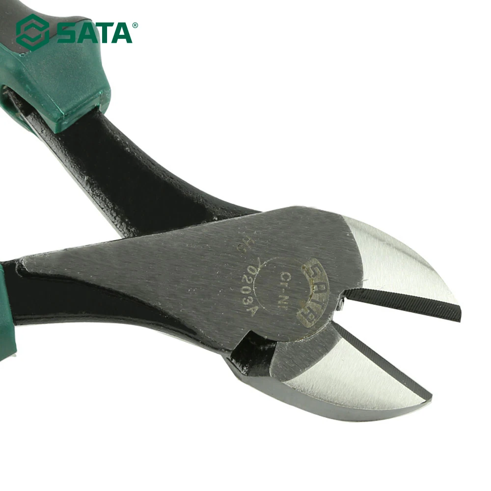 SATA 7" Diagonal Pliers Hand Tool Cutting Pliers Nippers For Wire Cutters Jewelers Cutters 70203A