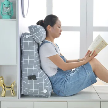 

PVCTBZB Headboard Cushion Sofa Large Bed Headboard Chair Cushion Pillow Waist Tatami Bed Headboard Washable Pillow