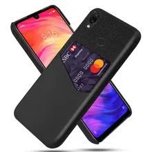 DCK кожаный жесткий карточка из ткани защитные телефонные чехлы для Xiaomi Redmi Note 8 7 Pro 7Pro 6 Pro Note 4 4X S2 Y2 чехол для телефона