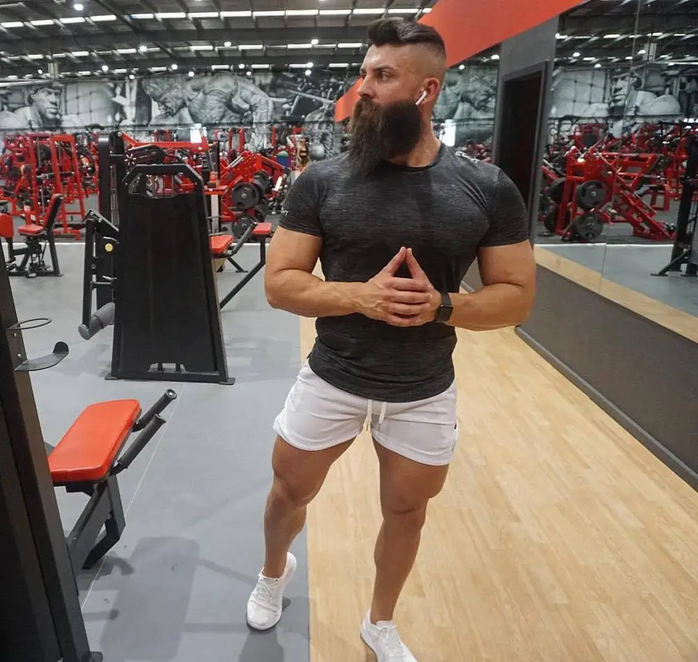 Летние шорты для бега мужские спортивные фитнеса быстросохнущие спортзала