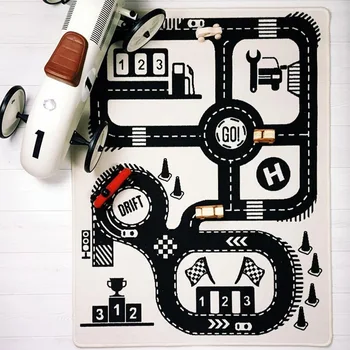 

Baby Soft Cotton Mats Play Mats Baby Game Blanket Crawling Rugs Baby Cotton Canvas Game Pad For Kids Room Decoration