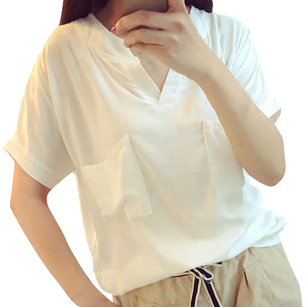 

Summer Women Loose Blouses Shirt Solid Ladies Linen Cotton Long Sleeve Button Casual Shirt Women Blusas Mujer De Moda 2020 #BL5