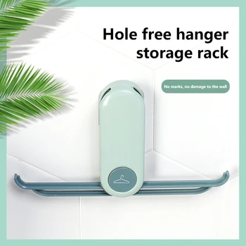 

Multi-functional Hanger Hook Shelves Wall-mounted Wardrobe Organizer Storage Rack for Household Office Hangers Hanging