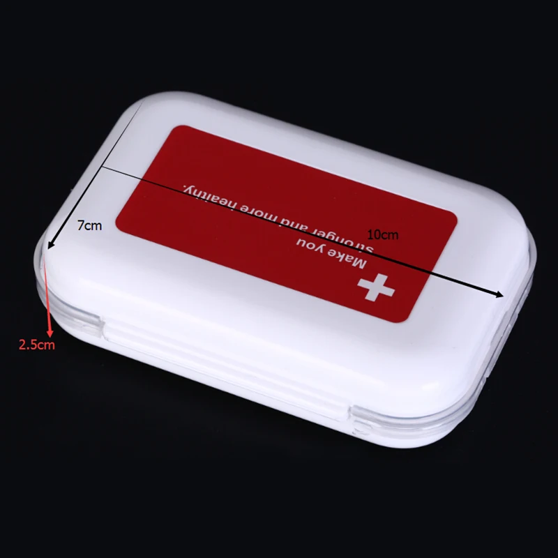 1pc Folding 8 Grids Portable Makeup Container Jewelry Pill Case Plastic Storage Box Pill Box 100mm*70mm