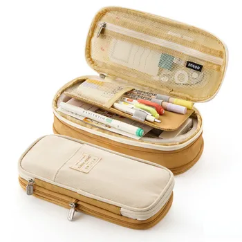 

Pencil Bag Color Matching School Pencil Case Large Capacity Pen Bag Case For Kid Gift Office Supplies