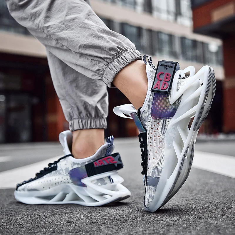 2020 модные технические сетчатые мужские кроссовки для бега мальчиков мужская