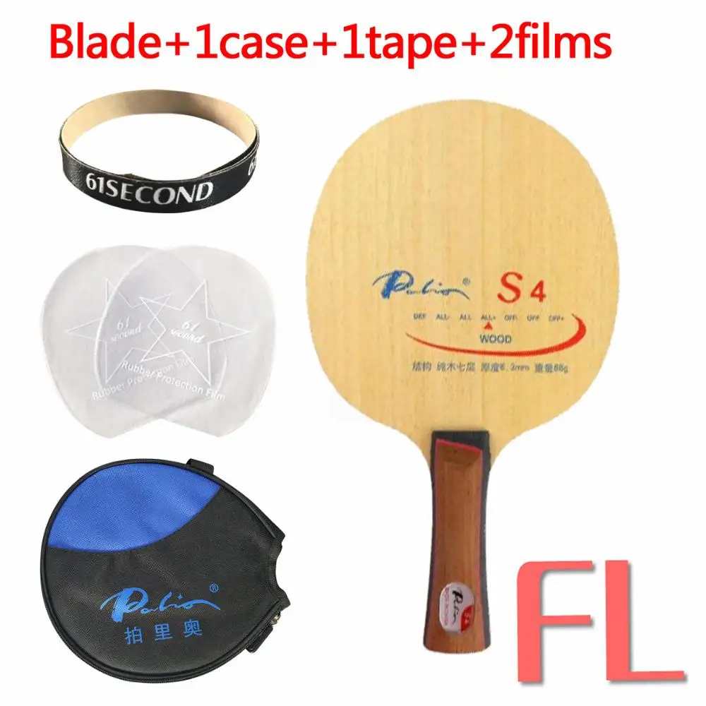 Palio S4(S 4, S-4) Настольный теннис/pingpong blade - Цвет: FL with Y 1 case