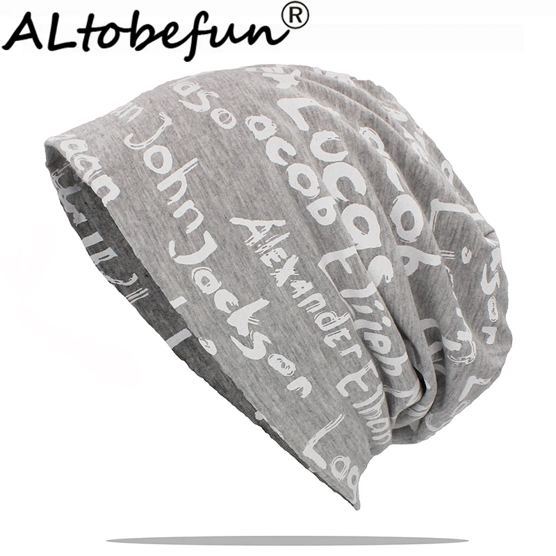 Шапка ALTOBEFUN с буквенным дизайном для женщин и взрослых модная осенне-зимняя шапка
