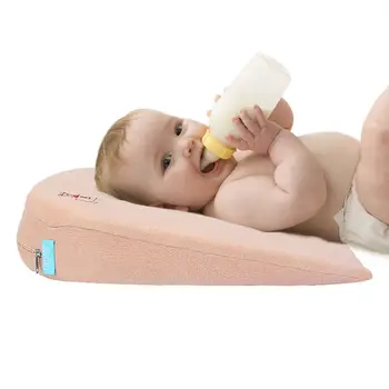 

Baby Anti-Spit Milk Wedge Pillow Newborn Reflux Slow Rebound Memory Foam Sleeping Pillows Infant Crib Inclines Mattress Position