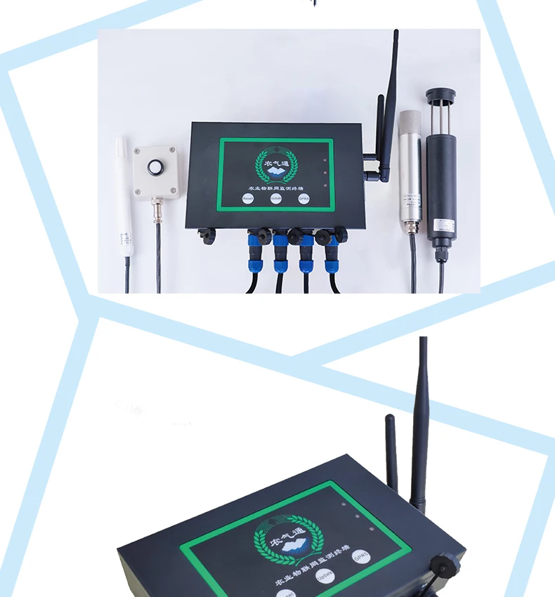 Сельскохозяйственный IoT терминал для контроля теплицы в реальном времени беспроводной светодиодный веб-приложение может проверить