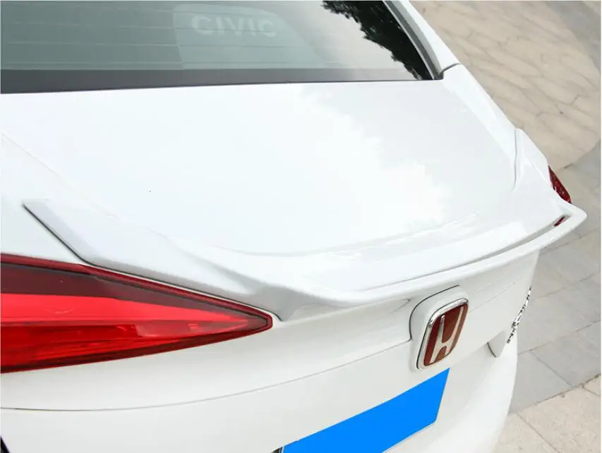 ABS краска автомобиля заднее крыло багажника выступ Спойлеры подходит для 16-18 Honda Civic