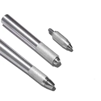 

3 In 1 3D Eyebrow Tattoo Pen Machine Professional Tebori Microblading Pen Eyebrow Permanent Makeup Machine Silver Manual