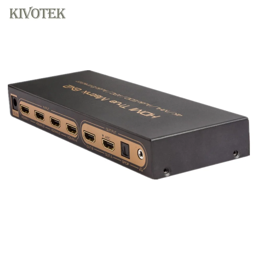 6x2 HDMI матричный коммутатор 4K Hdmi 6 на 2 матричный переключатель адаптер аудио EDID/ARC/аудио экстрактор, PIP для HDTV CCTV DVD