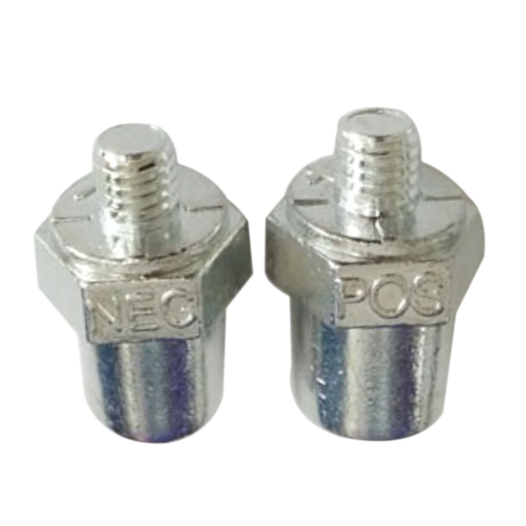 2 Pezzi Di Ricambio Auto Auto Batteria Terminal Morsetto Del Pinze Connettore Argento