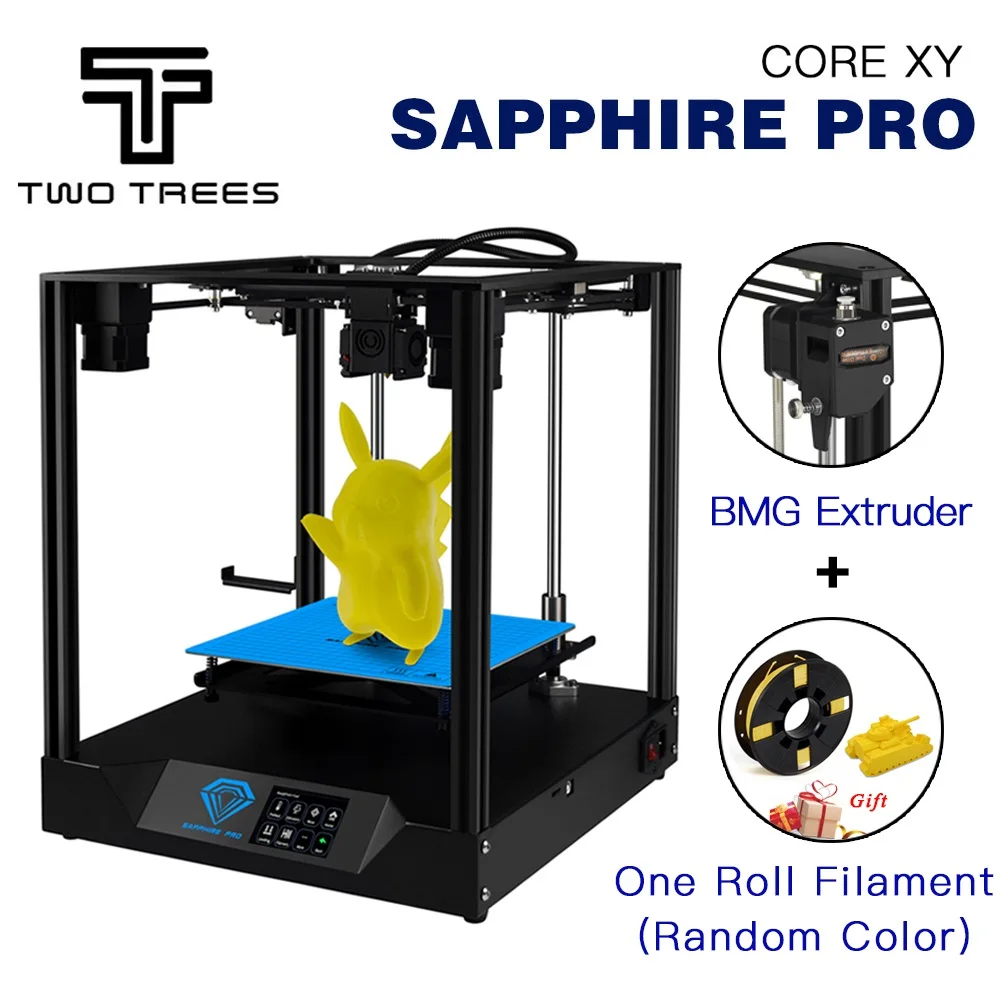 Два дерева 3d принтер Sapphire Pro CoreXY 3d принтер DIY Набор автоматическое выравнивание печать на 235*235*235 мм 3,5 дюймов сенсорный экран