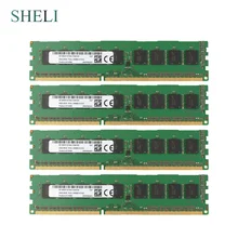 SHELI 4 ГБ/8 ГБ 2Rx8 PC3L-10600E/12800E DDR3 1333 МГц/1600 МГц 240Pin ECC Серверная Память DIMM ram