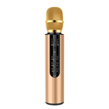 

Wireless Microphone Dual Speaker Condenser Bluetooth Karaoke Speaker Microphone for Karaoke/Singing/Church/Speech