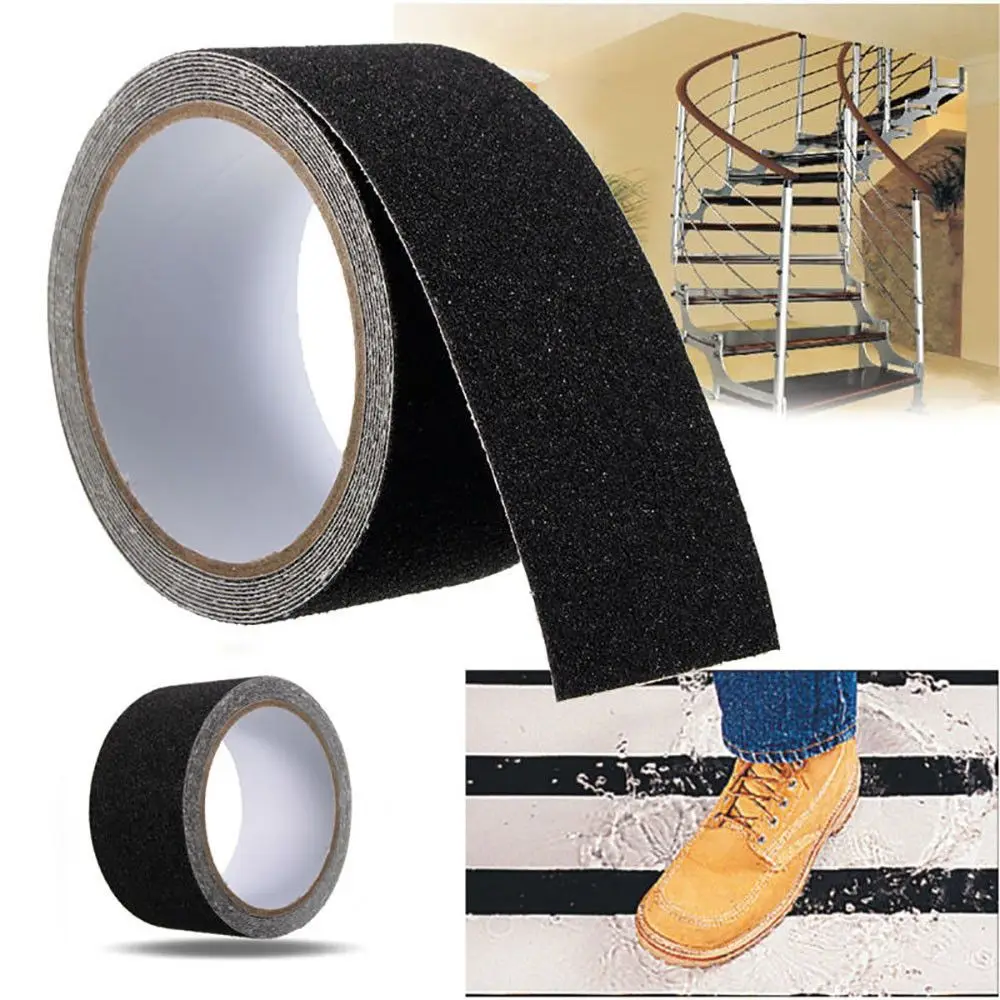 Anti-Slip Tape Outdoor Anti Slip Stickers High Friction Non Slip Traction  Tape Abrasive Adhesive for Stairs Safety Tread Step