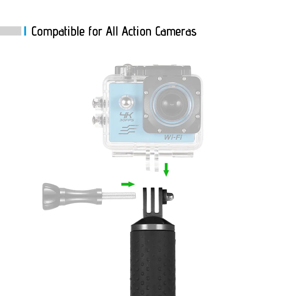 Плавающая рукоятка Водонепроницаемая ручка для дайвинга монопод для Gopro Hero 7 6 5 4 3 2 1 для экшн-камер Sjcam APEMAN AKASO