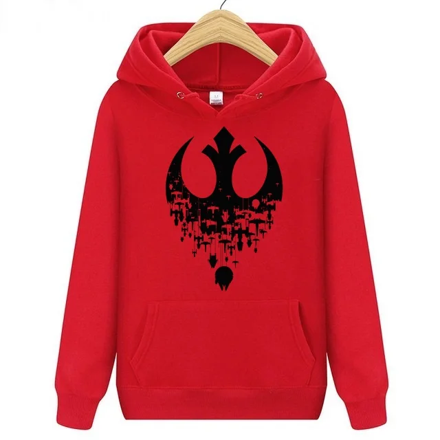 

Mens Hoodie Sweatshirt men/women Hooded tops Pullover youth Sportwear Star wars Fractured Rebellion JEDI REBEL winter jacket
