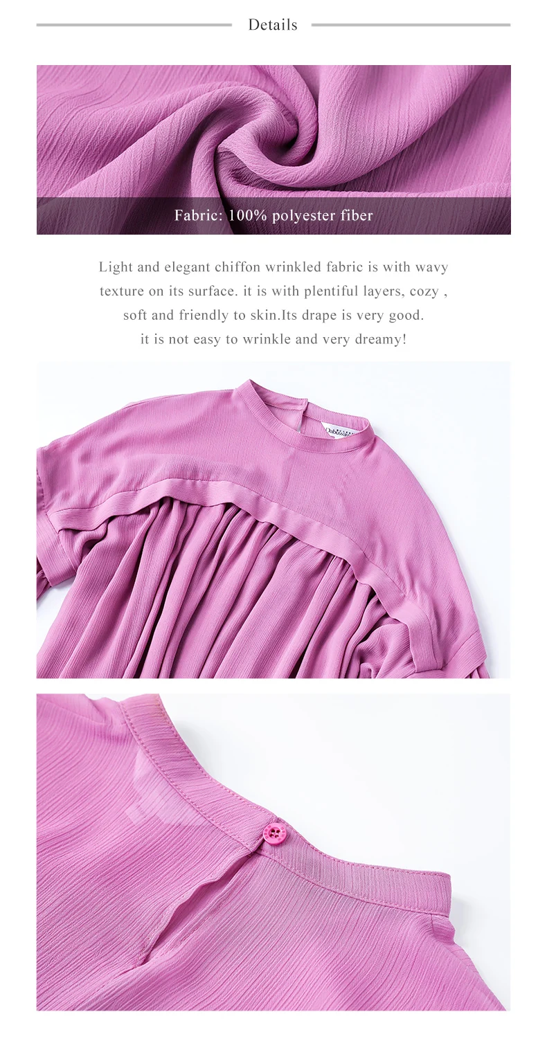 Dabuwawa Новая Осенняя розовая блузка с длинным рукавом-фонариком Модная элегантная Свободная блузка Топы DN1CST009