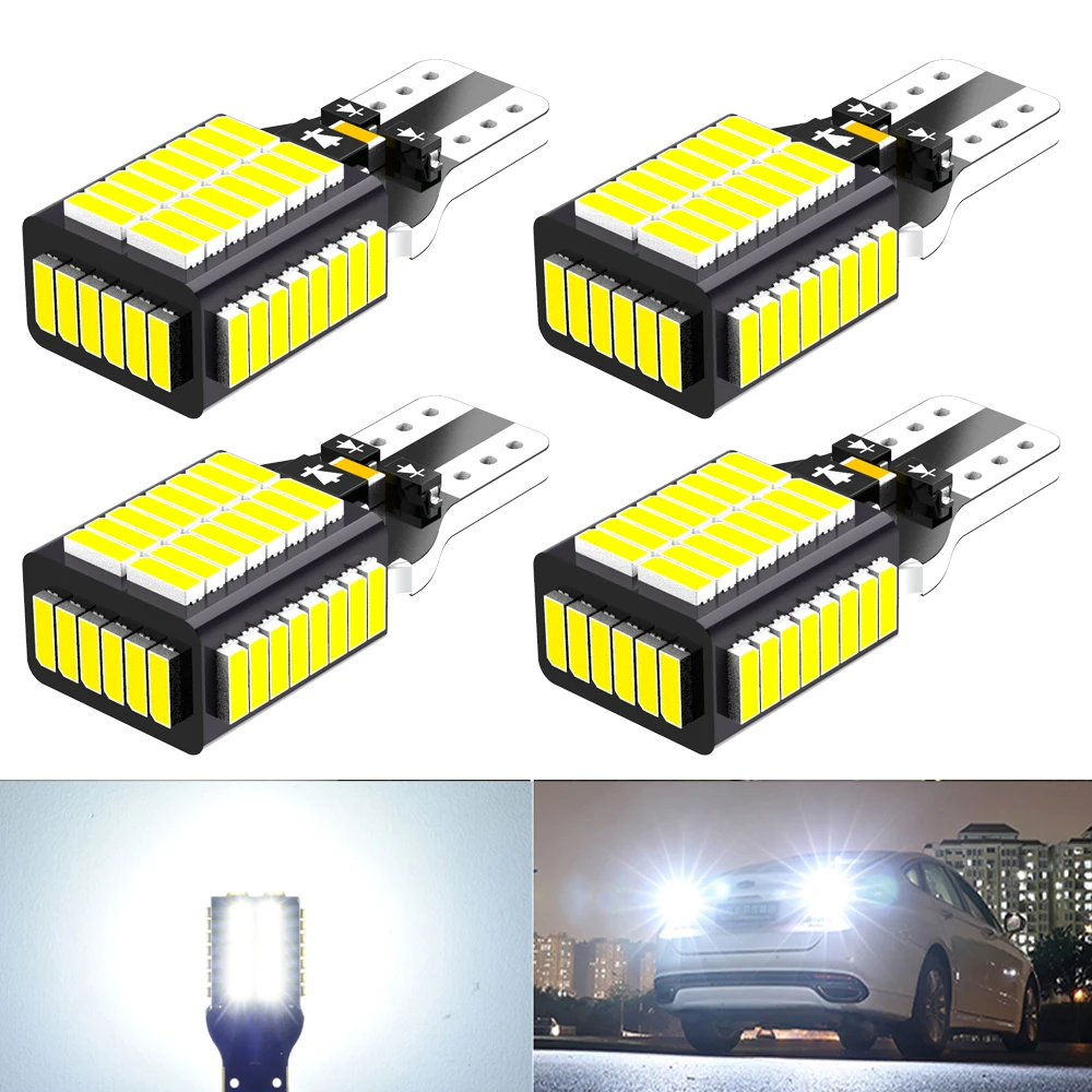 Светодиодсветодиодный лампа Neallor W16W T15 Canbus OBC без ошибок 920 921 912 4014SMD автомобильные