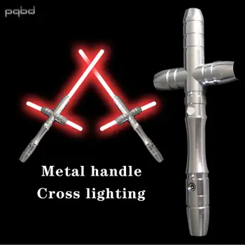 

pqbd Lightsaber Metal Handle With Sound Children's Laser Sword Toy Cross Sounding Glowing Sword