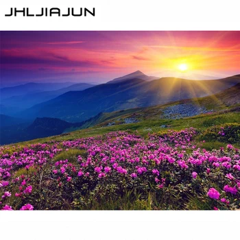 

JHLJIAJUN painting by numbers DIY oil painting flower landscape picture coloring landscape canvas oil painting living room art