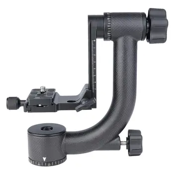 

YELANGU A19 Professional Heavy Duty Metal 360° Panoramic Gimbal Tripod Head with 1/4'' Quick Release Plate and Bubble Level