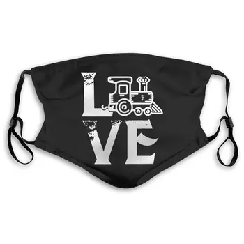 

Love Model Trains Anti Dust Half Face Mouth Mask with PM2.5 Filters 5 Layers of Protection for Men Women Black
