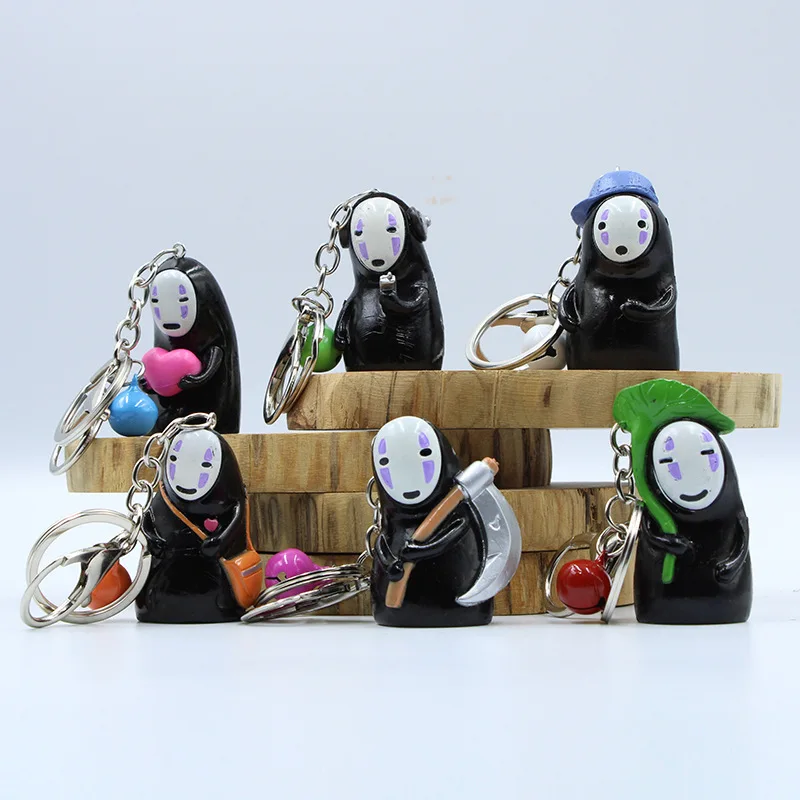 

Cute Anime Car Ornaments Faceless Male Car Pendant Keychain Rearview Mirror Pendant doll bag decoration pendant Birthday Gift