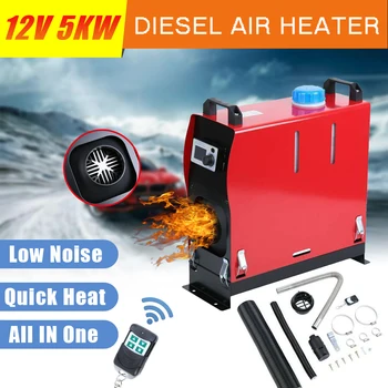 

Freezing prices!12V 5KW Diesel Air Heater Single Hole Car Heater LCD Monitor Remote Control For Motorhome Cars Trucks Boats Bus