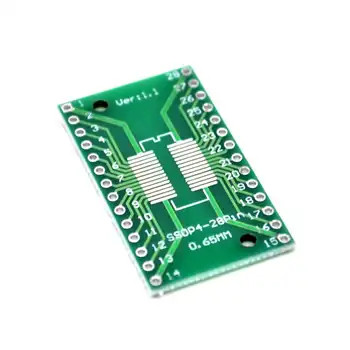 

10Pcs Sop28 Ssop28 Tssop28 To Dip28 Pin Adapter Converter Pcb Board