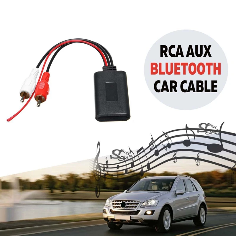 Автомобильный Универсальный беспроводной bluetooth-модуль музыкальный адаптер Rca Aux аудио кабель