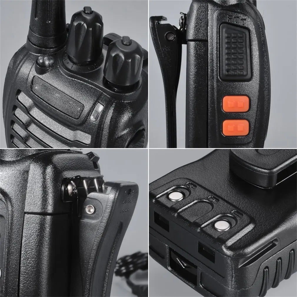 2 шт. Baofeng BF-888S UHF 400-470 МГц 2-полосная рация twee 16CH рация с микрофоном FM трансивер DC power