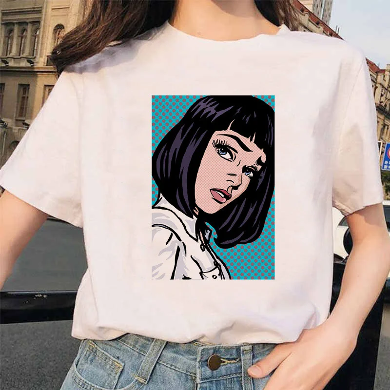 Новинка, футболка микеланжело, Ulzzang Hands Femme, винтажная женская футболка Харадзюку, 90 s, эстетическая, женская, эстетическая, гранж, графическая футболка - Цвет: p2136-13