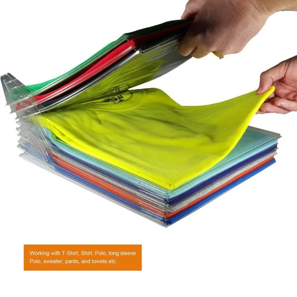 

10pcs Home Convenient Multifunctional Clothes Folder T-Shirt Polo Adult Clothes Garment Clothes Organizing Folding Board