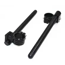 Универсальный Мотоцикл CNC клип-на Руль Riser Регулируемый отдельные вилки рукоятки(черный, пара