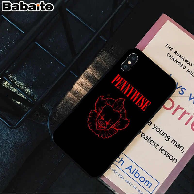 Babaite Stephen King s It pennywise мягкий резиновый черный чехол для телефона iPhone 5 5Sx 6 7 7plus 8 8Plus X XS MAX XR - Цвет: A4